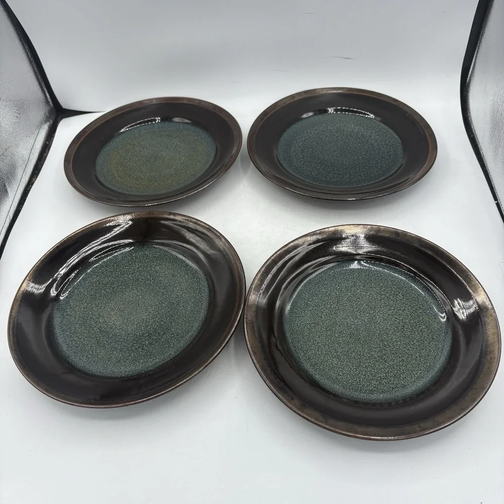 Mikasa Gourmet‎ Basics Salad Plates Jade Stoneware  8 5/8